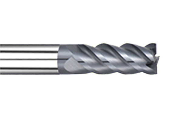 HRC50° 4 فلوت های Tungsten Carbide General Processing End Mills گوشه قطر قطر فرش فرش